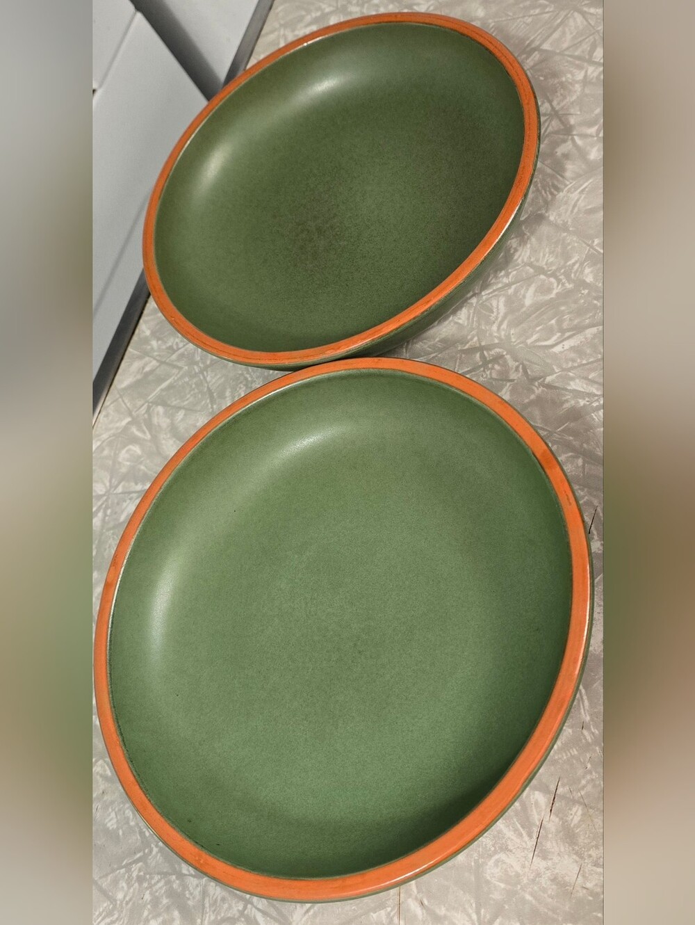 Casa Verde Green Terra Cotta Tableware Set Of 2
